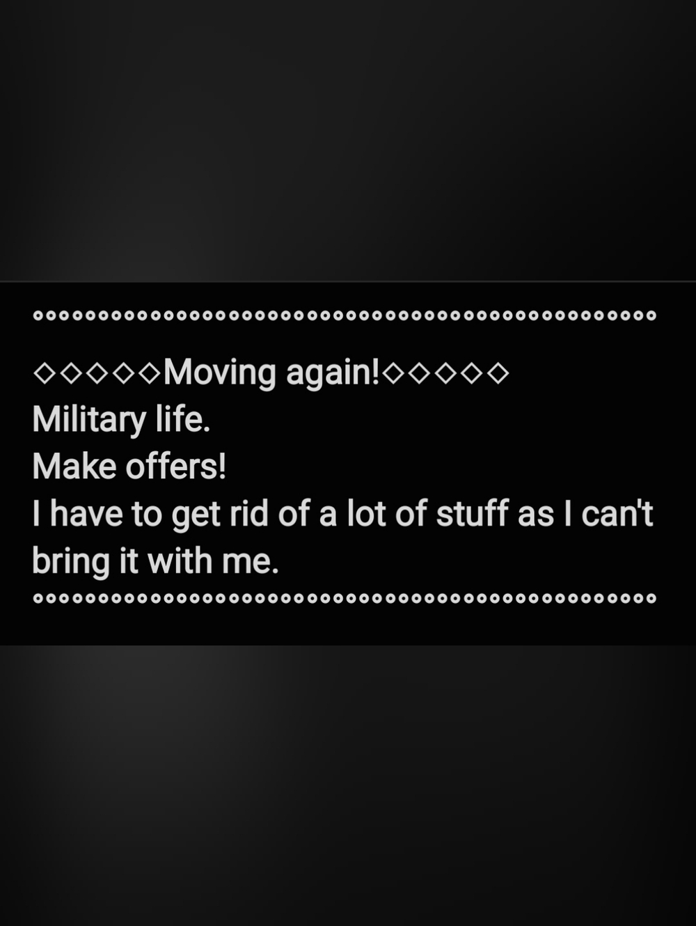 Moving Announcement